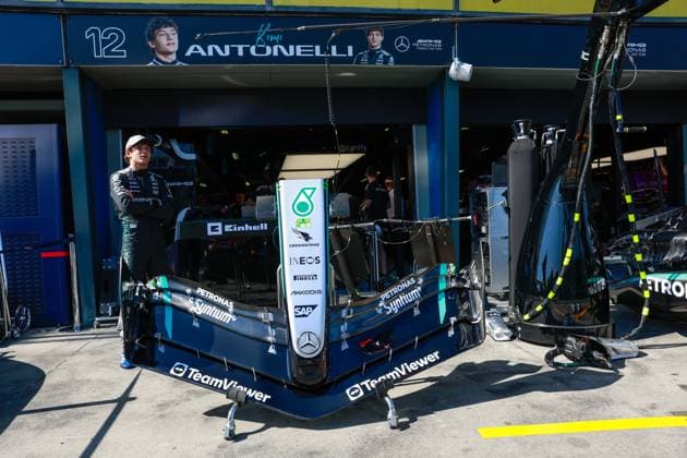 12 Andrea Kimi Antonelli (ITA, Mercedes-AMG Petronas F1 Team), F1 Grand Prix of Australia at Albert Park Grand Prix Circuit on March 13, 2025 in Melbourne, Australia. (Photo by HOCH ZWEI) Melbourne Australia
