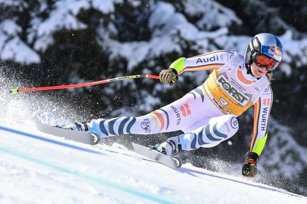 Sport Themen der Woche KW11 Sport Bilder des Tages ALPINE SKIING - FIS WC La Thuile LA THUILE,ITALY,13.MAR.25 - ALPINE SKIING - FIS World Cup, Super G, ladies. Image shows Emma Aicher (GER).  GEPAxpictures xMathiasxMandl