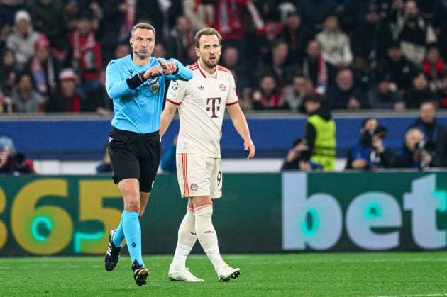 LEVERKUSEN, GERMANY - 11 MARCH, 2025: Slavko Vincic - The UEFA Champions League football match between Bayer 04 Leverkusen vs FC Bayern Munich at BayArena.  Copyright: xVitaliixKliuievx