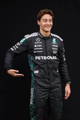 13.03.2025, xrarjax, Motorsport FIA Formel 1, Großer Preis von Australien 2025 v.l. George Russell (Mercedes AMG Petronas) Startnummer 63 (FIA REGULATIONS PROHIBIT ANY USE OF PHOTOGRAPHS as IMAGE SEQUENCES and or QUASI-VIDEO) Melbourne