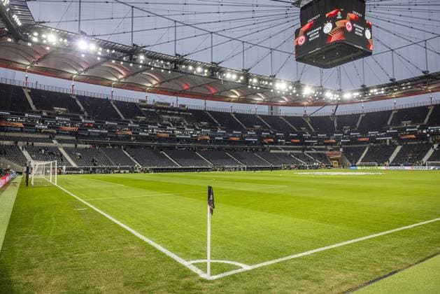FRANKFURT, 13-03-2025. Deutsche Bank Park. 8th final Europa League football, season, 2024 2025. Eintracht Frankfurt - Ajax. Stadium overview during the match Eintracht Frankfurt - Ajax. Eintracht Frankfurt - Ajax  x28294923x Copyright: