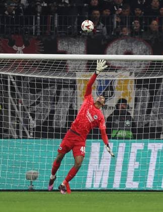 13.03.2025, xovx, Fußball UEFA Europa League, Eintracht Frankfurt - Ajax Amsterdam Kaua Santos (Eintracht Frankfurt) (DFL DFB REGULATIONS PROHIBIT ANY USE OF PHOTOGRAPHS as IMAGE SEQUENCES and or QUASI-VIDEO) emspor Frankfurt am Main