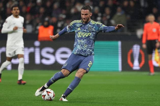 2025.03.13 xJAx UEFA EUROPA LEAGUE Eintracht Frankfurt - AFC Ajax Amsterdam v.l.,Branco van den Boomen (AFC Ajax Amsterdam) in aktion, in action, (DFL DFB REGULATIONS PROHIBIT ANY USE OF PHOTOGRAPHS as IMAGE SEQUENCES and or QUASI-VIDEO) Copyright: JoaquimxFerreira