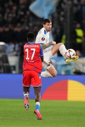 Lazio& x2019;s Alessio Romagnoli during the UEFA Europa League between Lazio and Viktoria Plzen at the Olympic Stadium in Rome, Italy - Thursday 13 March 2025 - Soccer  Copyright: xAlfredoxFalcone LaPressex