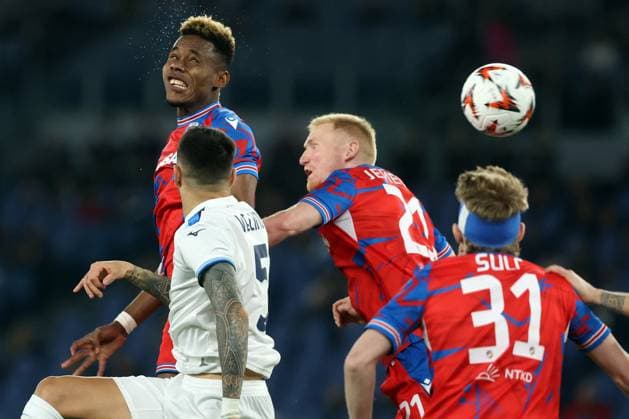 CALCIO - UEFA Europa League - Lazio vs Viktoria Plzen Rome, Italy 13.03.2025: Sampson Dweh of Viktoria seen in action during the Uefa Europa League 2024-2025, round 16, match between SS Lazio vs Viktoria Plzen at Olympic Stadium in Rome. Rome Italy  Copyright: xIPAxSport ABACAx