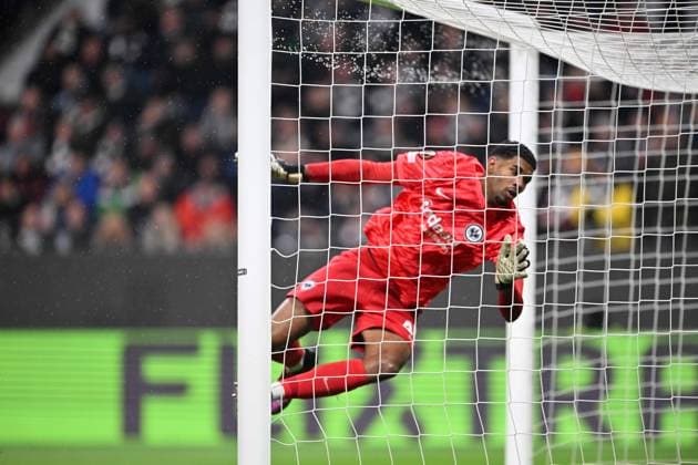 Sport Bilder des Tages Fußball UEFA Europa League Achtelfinale Eintracht Frankfurt - Ajax Amsterdam am 13.03.2025 im Deutsche Bank Park in Frankfurt Kaua Santos ( Frankfurt )