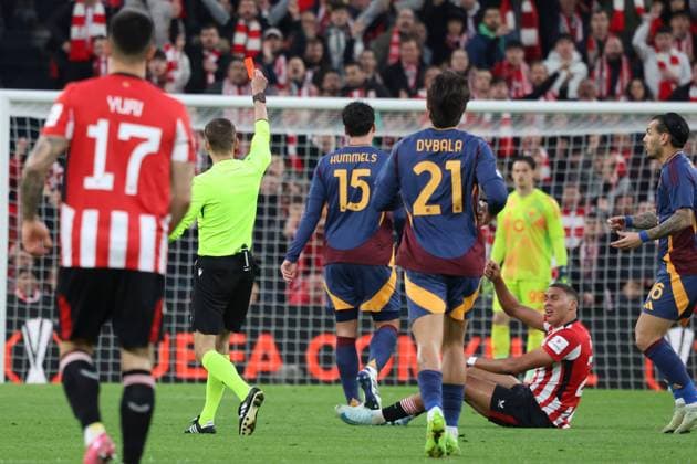 UEFA Europa League soccer match Athletic Club vs AS Roma at San Mames stadium in Bilbao, Spain 13 March 2025 900 Cordon Press  900 CordonxPress LOF - UEFA Europa League Athletic Club vs AS Roma