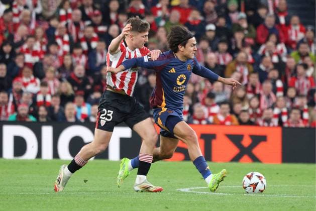 UEFA Europa League soccer match Athletic Club vs AS Roma at San Mames stadium in Bilbao, Spain 13 March 2025 900 Cordon Press  900 CordonxPress LOF - UEFA Europa League Athletic Club vs AS Roma