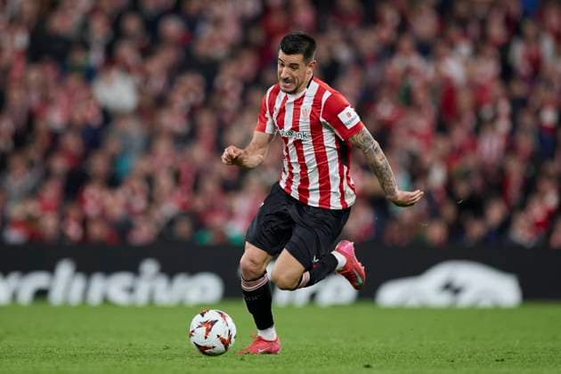 March 13, 2025, Bilbao, Vizcaya, SPAIN: Yuri Berchiche of Athletic Club in action during the UEFA Europa League 2024 25 Round of 16 Second Leg match between Athletic Club and AS Roma at San Mames on March 13, 2025, in Bilbao, Spain. Bilbao SPAIN - ZUMAa181 20250313_zaa_a181_110 Copyright: xRicardoxLarreinax