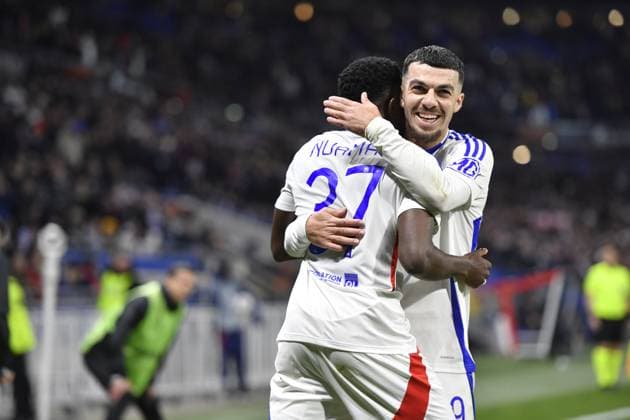 FOOTBALL : Olympique Lyonnais vs FCSB Bucarest - Europa League - 13 03 2025 Lyon s ERNEST Nuamah during the Round of 16 first leg Europa League game between Olympique Lyonnais and FCSB Bucarist at the Groupama stadium in Decines-Charpieu Lyon, France on March 13, 20245  Copyright: xMOURADxALLILIx