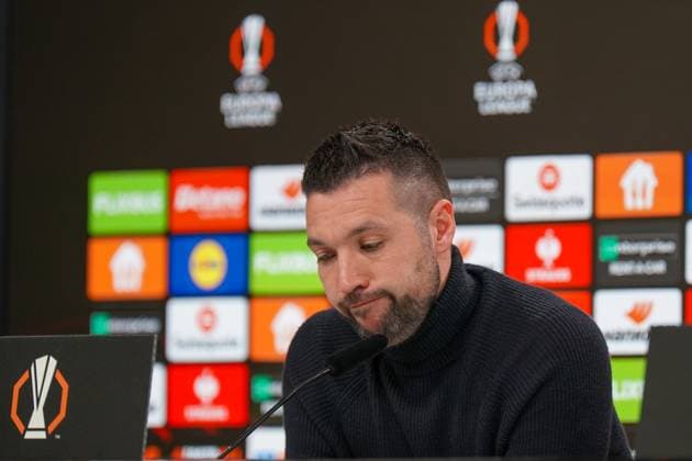 Uefa Europa League 2024 2025, Achtelfinale - Eintracht Frankfurt vs. Ajax Amsterdam - Deutsche-Bank-Park (Frankfurt, Deutschland): Francesco Farioli (Trainer, Ajax Amsterdam) Copyright: xJOERANxSTEINSIEKx