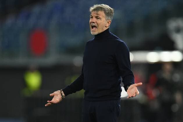 Marco Baroni, coach of S.S. Lazio, participates in the 2024 25 UEFA Europa League round of 16 second leg match between S.S. Lazio and F.C. Viktoria Plze? at Olympic Stadium on March 13, 2025 in Rome, Italy.  Copyright: xDomenicoxCippitelli IPAxSportx xipa-agency.netx xx IPA_55312133 IPA_Agency_IPA55312133