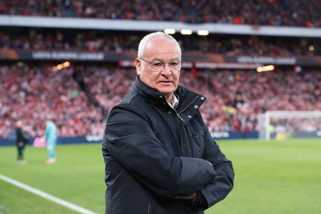 Claudio Ranieri (Roma), MARCH 13, 2025 - Football Soccer : UEFA Europa League Round of 16 2nd leg match between Athletic Club de Bilbao 3-1 AS Roma at the Estadio San Mames in Bilbao, Spain. Noxthirdxpartyxsales  (284707758)