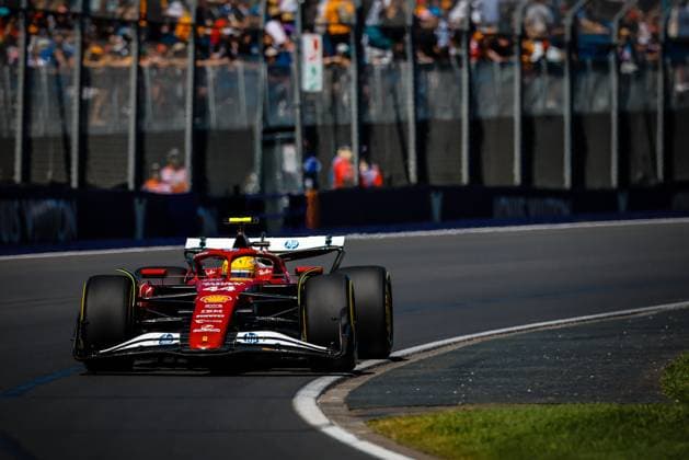 March 14, 2025: MELBOURNE, AUSTRALIA - MARCH 14: Lewis Hamilton of Great Britain drives the Scuderia Ferrari HP SF-25 during first practice in the 2025 Australian Grand Prix at Albert Park in Melbourne, Australia - ZUMAp121 20250314_zsp_p121_005 Copyright: xChrisxPutnamx