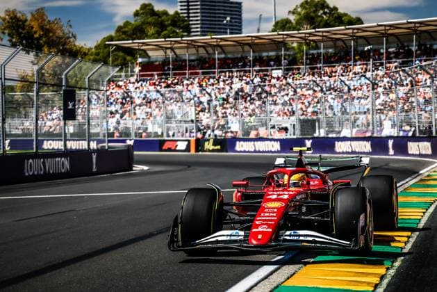 March 14, 2025: MELBOURNE, AUSTRALIA - MARCH 14: Lewis Hamilton of Great Britain drives the Scuderia Ferrari HP SF-25 during first practice in the 2025 Australian Grand Prix at Albert Park in Melbourne, Australia - ZUMAp121 20250314_zsp_p121_018 Copyright: xChrisxPutnamx
