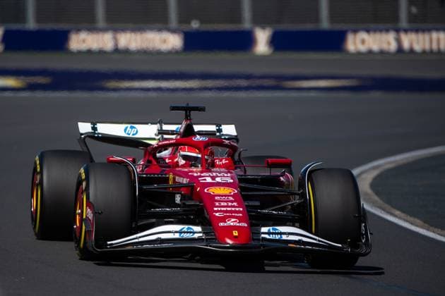Charles Leclerc (Scuderia Ferrari HP, 16) im SF-25, AUS, Formel 1 Weltmeisterschaft, Luis Vuitton Grand Prix von Australien, Albert Park Circuit Melbourne, Freies Training, Saison 2025, 14.03.2025 AUS, Formel 1 Weltmeisterschaft, Luis Vuitton Grand Prix von Australien, Albert Park Circuit Melbourne, Freies Training, Saison 2025, 14.03.2025 Melbourne Copyright: xEibner-Pressefoto Memmlerx EP_MMR