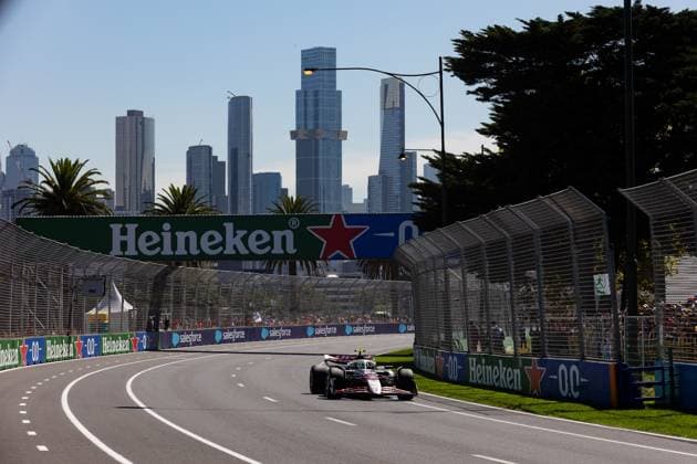 87 Oliver Bearman (GBR, MoneyGram Haas F1 Team), F1 Grand Prix of Australia at Albert Park Grand Prix Circuit on March 14, 2025 in Melbourne, Australia. (Photo by HOCH ZWEI) Melbourne Australia