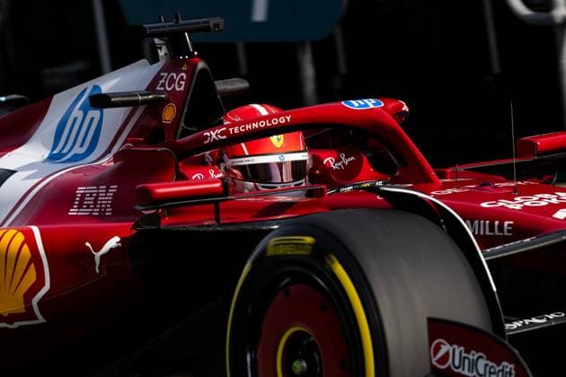 16 Charles Leclerc (MCO, Scuderia Ferrari HP), F1 Grand Prix of Australia at Albert Park Grand Prix Circuit on March 14, 2025 in Melbourne, Australia. (Photo by HOCH ZWEI) Melbourne Australia