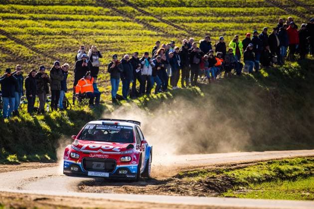 Sport Themen der Woche KW11 Sport Bilder des Tages AUTO - RALLYE LE TOUQUET PAS-DE-CALAIS 2025 01 BONATO Yoann, BOULLOUD Benjamin, CitroÃ«n C3 Rally2, Trajectus Motorsport, action during the Rallye Le Touquet Pas-de-Calais 2025, 1st round of the Championnat de France des Rallyes 2025, from March 13 to 15 in Le Touquet, France - Le TouquetFrance  Copyright: xBastienxRouxx