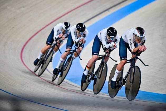 KESSLER Bruno, BRIESE Max-David, GROSS Felix, HEINRICH Nicolas Deutschland Men s Team Pursuit UCI Track cycling, Rad, Radsport, Bahnrad, Bahn Nations Cup 2025 KESSLER Bruno, BRIESE Max-David, GROSS Felix, HEINRICH Nicolas Deutschland Men s Team Pursuit UCI Track Cycling Nations Cup 2025 (UCI Bahnradsport-Nationencup 2025) vom 14. bis 16. März im Konya Velodrom (Konya Olimpik Bisiklet Veledromu) in der Türkei.