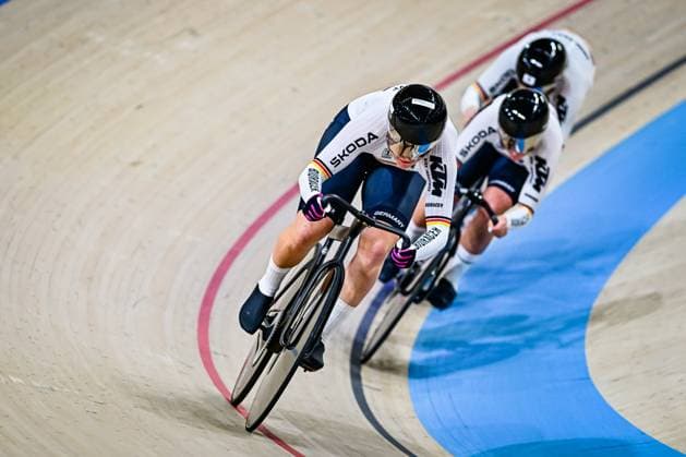 FRIEDRICH Lea Sophie, GRABOSCH Pauline Sophie, SCHNEIDER Clara Women s Team Sprint UCI Track cycling, Rad, Radsport, Bahnrad, Bahn Nations Cup 2025 FRIEDRICH Lea Sophie, GRABOSCH Pauline Sophie, SCHNEIDER Clara Women s Team Sprint Deutschland UCI Track Cycling Nations Cup 2025 (UCI Bahnradsport-Nationencup 2025) vom 14. bis 16. März im Konya Velodrom (Konya Olimpik Bisiklet Veledromu) in der Türkei.