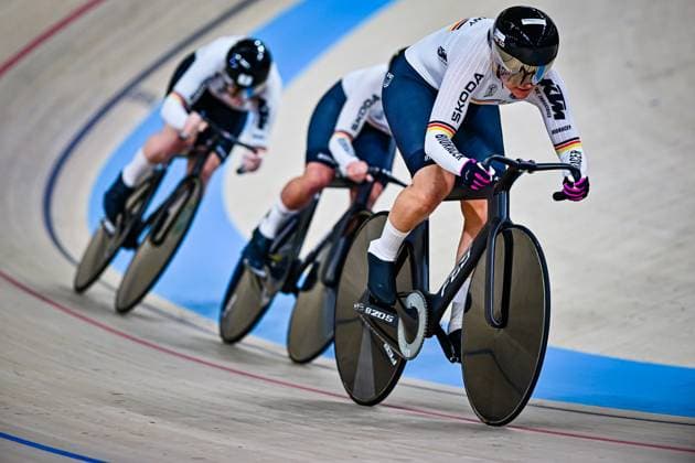 FRIEDRICH Lea Sophie, GRABOSCH Pauline Sophie, SCHNEIDER Clara Women s Team Sprint UCI Track cycling, Rad, Radsport, Bahnrad, Bahn Nations Cup 2025 FRIEDRICH Lea Sophie, GRABOSCH Pauline Sophie, SCHNEIDER Clara Women s Team Sprint Deutschland UCI Track Cycling Nations Cup 2025 (UCI Bahnradsport-Nationencup 2025) vom 14. bis 16. März im Konya Velodrom (Konya Olimpik Bisiklet Veledromu) in der Türkei.