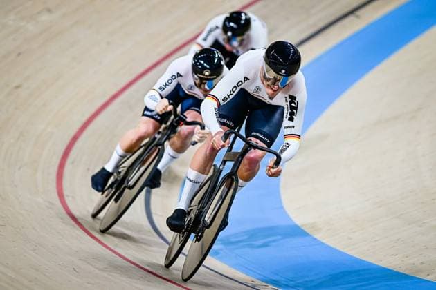 DORNBACH Maximilian, SCHROTER Nik, SPIEGEL Luca Men s Team Sprint UCI Track cycling, Rad, Radsport, Bahnrad, Bahn Nations Cup 2025 DORNBACH Maximilian, SCHROTER Nik, SPIEGEL Luca Men s Team Sprint Deutschland UCI Track Cycling Nations Cup 2025 (UCI Bahnradsport-Nationencup 2025) vom 14. bis 16. März im Konya Velodrom (Konya Olimpik Bisiklet Veledromu) in der Türkei.