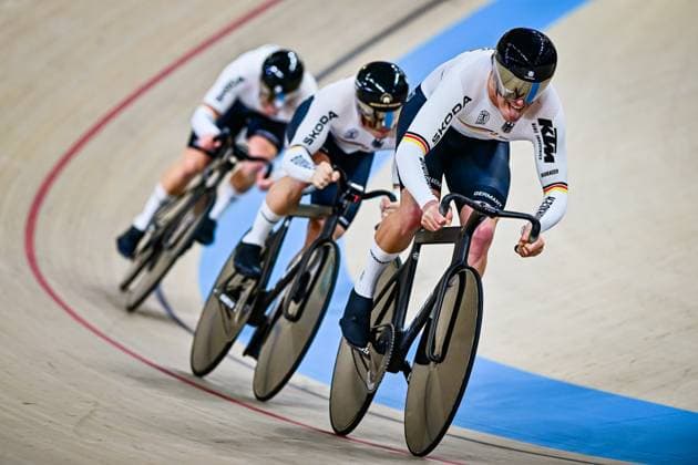 DORNBACH Maximilian, SCHROTER Nik, SPIEGEL Luca Men s Team Sprint UCI Track cycling, Rad, Radsport, Bahnrad, Bahn Nations Cup 2025 DORNBACH Maximilian, SCHROTER Nik, SPIEGEL Luca Men s Team Sprint Deutschland UCI Track Cycling Nations Cup 2025 (UCI Bahnradsport-Nationencup 2025) vom 14. bis 16. März im Konya Velodrom (Konya Olimpik Bisiklet Veledromu) in der Türkei.
