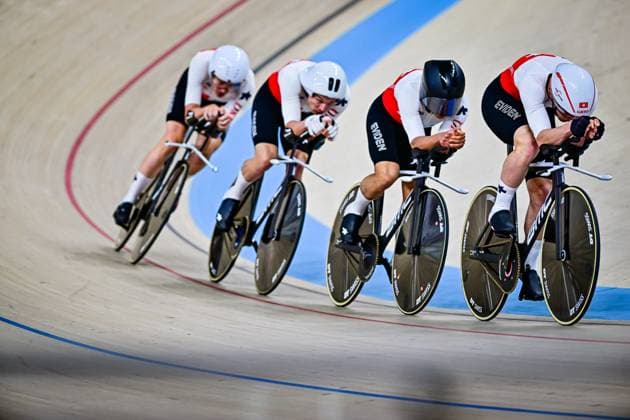 VOGEL Alex, BOGLI Noah, BUHLMANN Luca, POOT Mats Men s Team Pursuit UCI Track cycling, Rad, Radsport, Bahnrad, Bahn Nations Cup 2025 VOGEL Alex, BOGLI Noah, BUHLMANN Luca, POOT Mats Men s Team Pursuit UCI Track Cycling Nations Cup 2025 (UCI Bahnradsport-Nationencup 2025) vom 14. bis 16. März im Konya Velodrom (Konya Olimpik Bisiklet Veledromu) in der Türkei.