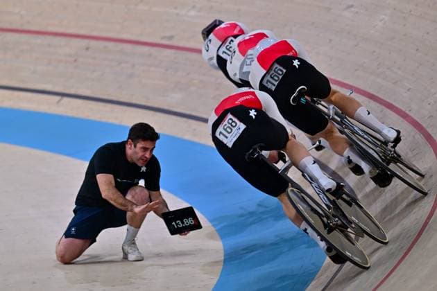 VOGEL Alex, BOGLI Noah, BUHLMANN Luca, POOT Mats Men s Team Pursuit UCI Track cycling, Rad, Radsport, Bahnrad, Bahn Nations Cup 2025 VOGEL Alex, BOGLI Noah, BUHLMANN Luca, POOT Mats Men s Team Pursuit UCI Track Cycling Nations Cup 2025 (UCI Bahnradsport-Nationencup 2025) vom 14. bis 16. März im Konya Velodrom (Konya Olimpik Bisiklet Veledromu) in der Türkei.