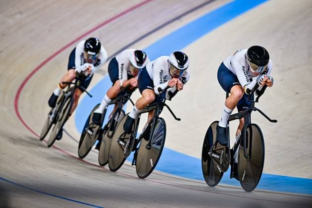 KESSLER Bruno, BRIESE Max-David, GROSS Felix, HEINRICH Nicolas Deutschland Men s Team Pursuit UCI Track cycling, Rad, Radsport, Bahnrad, Bahn Nations Cup 2025 KESSLER Bruno, BRIESE Max-David, GROSS Felix, HEINRICH Nicolas Deutschland Men s Team Pursuit UCI Track Cycling Nations Cup 2025 (UCI Bahnradsport-Nationencup 2025) vom 14. bis 16. März im Konya Velodrom (Konya Olimpik Bisiklet Veledromu) in der Türkei.
