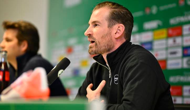 14.03.2025 - SpVgg Greuther Fürth Fuerth - Saison 2024 2025 - Medientermin Pressetermin Pressekonferenz im Vorfeld des Ligaspiels gegen den 1. FC Nürnberg FCN - Derby Frankenderby - - xwoxzix - Jan Siewert ( Trainer SpVgg Greuther Fürth )