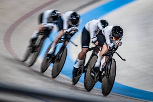 Germany: UCI Track cycling, Rad, Radsport, Bahnrad, Bahn Nations Cup Konya 2025 BRÄUTIGAM Messane - BRAUßE Franziska - KLEIN Lisa - SÜßEMILCH Laura ( GER ) Germany Querformat - quer - horizontal - Landscape - Event Veranstaltung: UCI Track Cycling Nations Cup 2025 - Category Kategorie: Cycling - Track Cycling Nations Cup - Elite Women - Location Ort: Asia - Turkey - Konya - Velodrom Konya - Discipline: Team Pursuit - Distance: 4000 m - Date Datum: 14.03.2025 Friday Day 1 -