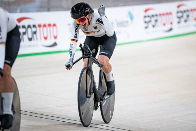 Germany: UCI Track cycling, Rad, Radsport, Bahnrad, Bahn Nations Cup Konya 2025 BRAUßE Franziskaa ( GER ) Germany Querformat - quer - horizontal - Landscape - Event Veranstaltung: UCI Track Cycling Nations Cup 2025 - Category Kategorie: Cycling - Track Cycling Nations Cup - Elite Women - Location Ort: Asia - Turkey - Konya - Velodrom Konya - Discipline: Team Pursuit - Distance: 4000 m - Date Datum: 14.03.2025 Friday Day 1 -