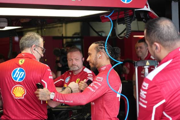 15.03.2025, Albert Park Circuit, Melbourne, FORMULA 1 LOUIS VUITTON AUSTRALIAN GRAND PRIX 2025 ,im Bild Lewis Hamilton (GBR), Scuderia Ferrari HP (Photo by Hasan Bratic DeFodi Images)