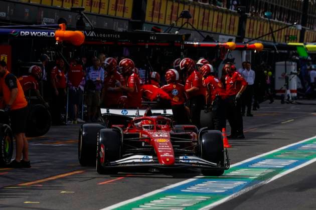 16 Charles Leclerc (MCO, Scuderia Ferrari HP), F1 Grand Prix of Australia at Albert Park Grand Prix Circuit on March 15, 2025 in Melbourne, Australia. (Photo by HOCH ZWEI) Melbourne Australia