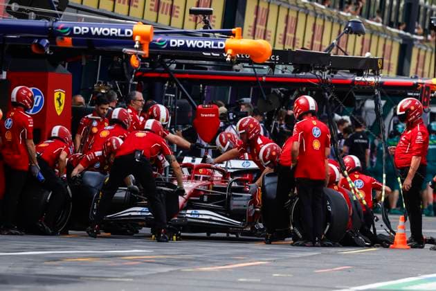 16 Charles Leclerc (MCO, Scuderia Ferrari HP), F1 Grand Prix of Australia at Albert Park Grand Prix Circuit on March 15, 2025 in Melbourne, Australia. (Photo by HOCH ZWEI) Melbourne Australia