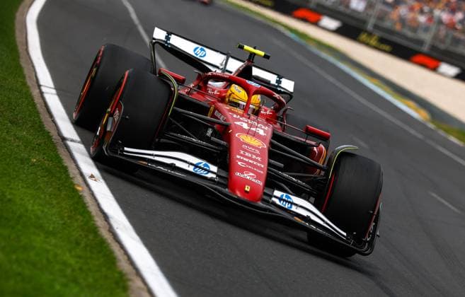 44 Lewis Hamilton (GBR, Scuderia Ferrari HP), F1 Grand Prix of Australia at Albert Park Grand Prix Circuit on March 15, 2025 in Melbourne, Australia. (Photo by HOCH ZWEI) Melbourne Australia
