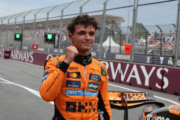 15.03.2025, Albert Park Circuit, Melbourne, FORMULA 1 LOUIS VUITTON AUSTRALIAN GRAND PRIX 2025 ,im Bild Poleposition für Lando Norris (GBR), McLaren F1 Team (Photo by Hasan Bratic DeFodi Images)