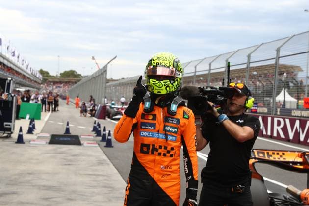 15.03.2025, Albert Park Circuit, Melbourne, FORMULA 1 LOUIS VUITTON AUSTRALIAN GRAND PRIX 2025 ,im Bild Poleposition für Lando Norris (GBR), McLaren F1 Team (Photo by Hasan Bratic DeFodi Images)