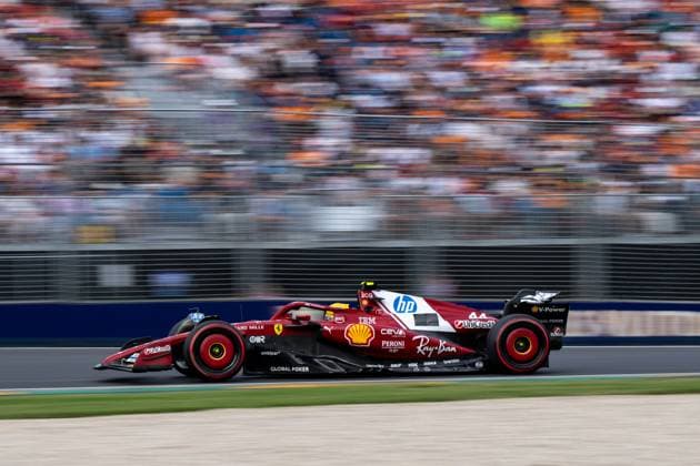 Lewis Hamilton (Scuderia Ferrari HP, 44) im SF-25, AUS, Formel 1 Weltmeisterschaft, Luis Vuitton Grand Prix von Australien, Albert Park Circuit Melbourne, Qualifying, Saison 2025, 15.03.2025 AUS, Formel 1 Weltmeisterschaft, Luis Vuitton Grand Prix von Australien, Albert Park Circuit Melbourne, Qualifying Day, Saison 2025, 15.03.2025 Melbourne Copyright: xEibner-Pressefoto Memmlerx EP_MMR