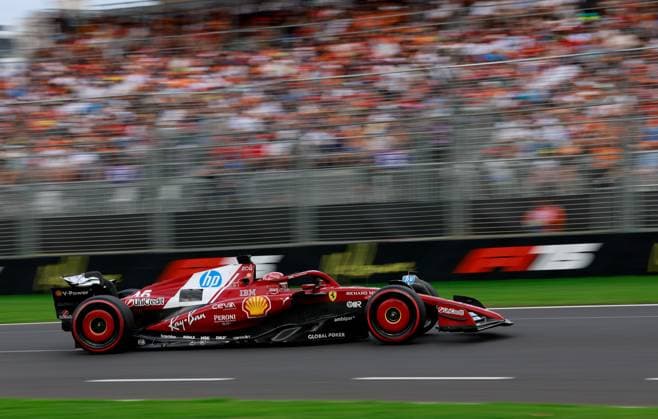 16 Charles Leclerc (MCO, Scuderia Ferrari HP), F1 Grand Prix of Australia at Albert Park Grand Prix Circuit on March 15, 2025 in Melbourne, Australia. (Photo by HOCH ZWEI) Melbourne Australia