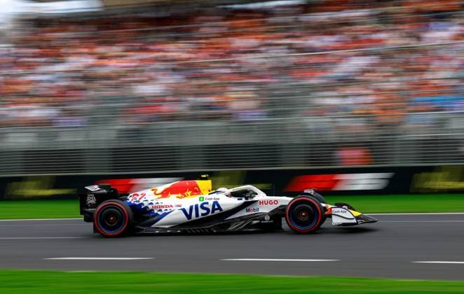 22 Yuki Tsunoda (JPN, Visa Cash App Racing Bulls F1 Team), F1 Grand Prix of Australia at Albert Park Grand Prix Circuit on March 15, 2025 in Melbourne, Australia. (Photo by HOCH ZWEI) Melbourne Australia