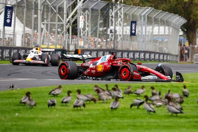 16 Charles Leclerc (MCO, Scuderia Ferrari HP), F1 Grand Prix of Australia at Albert Park Grand Prix Circuit on March 15, 2025 in Melbourne, Australia. (Photo by HOCH ZWEI) Melbourne Australia