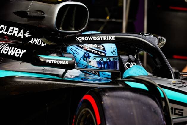 F1 - AUSTRALIAN GRAND PRIX 2025 63 RUSSELL George (gbr), Mercedes AMG F1 Team W16, action during the Formula 1 Louis Vuitton Australian Grand Prix 2025, 1st round of the 2025 FIA Formula One World Championship, WM, Weltmeisterschaft from March 14 to 16, 2025 on the Albert Park Grand Prix Circuit, in Melbourne, Australia - MelbourneAustralia  Copyright: xFLORENTxGOODENx