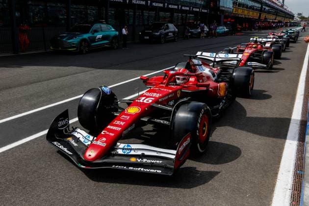 16 Charles Leclerc (MCO, Scuderia Ferrari HP), F1 Grand Prix of Australia at Albert Park Grand Prix Circuit on March 15, 2025 in Melbourne, Australia. (Photo by HOCH ZWEI) Melbourne Australia