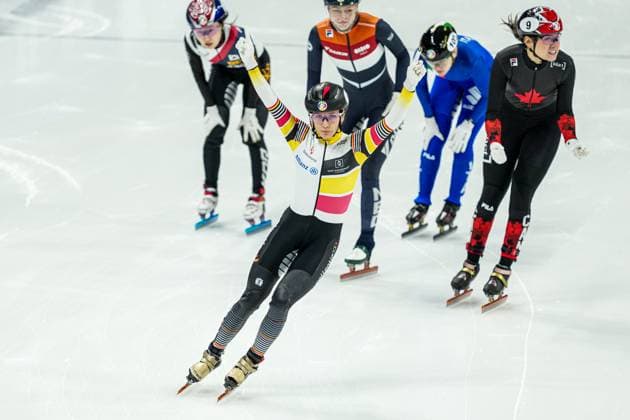 Bilder des Jahres 2025, Sport 03 März Sport Themen der Woche KW11 2025-03-15 - ISU World Short Track Speed skating, Eisschnelllauf Championships 2025 BEIJING, CHINA - MARCH 15: Hanne Desmet of Belgium during the ISU World Short Track Speed Skating Championships 2025 at the Capital Indoor Stadium on March 15, 2025 in Beijing, China Beijing Capital Indoor Stadium China Content not available for redistribution in The Netherlands directly or indirectly through any third parties. Copyright: xAndrexWeeningx