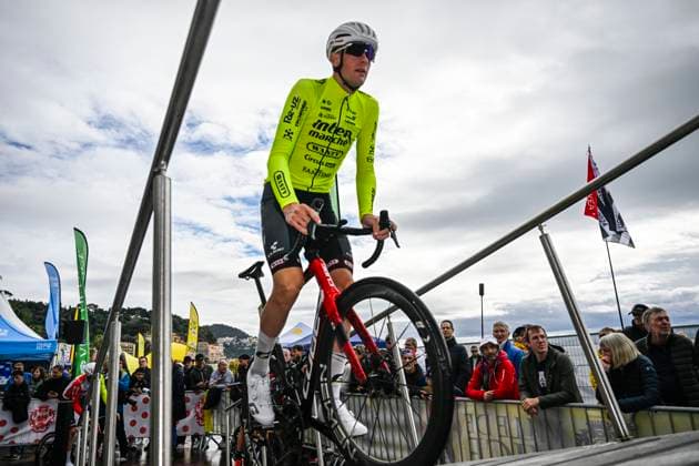 Paris - Nice 2025 - stage 7 AURON, FRANCE - MARCH 15 : Van Sintmaartensdijk Roel (NED) of Intermarche - Wanty before the start of the race during stage 7 of the 83th edition of the Paris - Nice cycling race, a stage of 109,3km with start in Nice and finish at Auron on March 15, 2025 in Auron, France, 15 03 2025 ( Motordriver Kenny Verfaillie - Auron France  Copyright: xNicoxVereeckenx