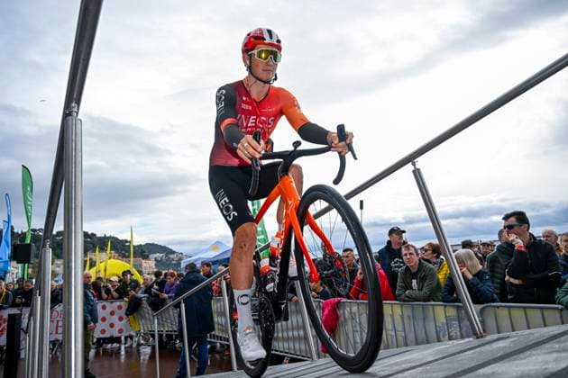 Paris - Nice 2025 - stage 7 AURON, FRANCE - MARCH 15 : Tarling Joshua (GBR) of Ineos Grenadiers during stage 7 of the 83th edition of the Paris - Nice cycling race, a stage of 109,3km with start in Nice and finish at Auron on March 15, 2025 in Auron, France, 15 03 2025 ( Motordriver Kenny Verfaillie - Auron France  Copyright: xNicoxVereeckenx
