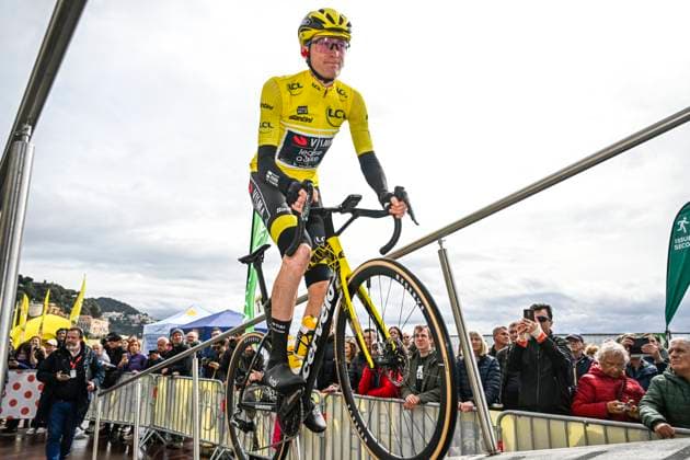 Paris - Nice 2025 - stage 7 AURON, FRANCE - MARCH 15 : Jorgenson Matteo (USA) of Team Visma Lease A Bike before the start of the race during stage 7 of the 83th edition of the Paris - Nice cycling race, a stage of 109,3km with start in Nice and finish at Auron on March 15, 2025 in Auron, France, 15 03 2025 ( Motordriver Kenny Verfaillie - Auron France  Copyright: xNicoxVereeckenx
